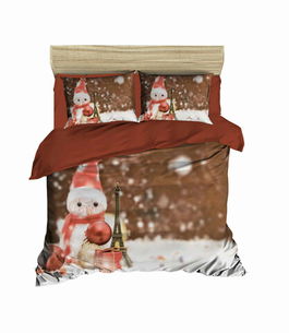 Lenjerie de pat dubla King (FR), 3 piese, 402, Pearl Home, Bumbac