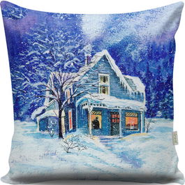 Perna decorativa, A13003, 43x43 cm, 50% Bumbac / 50% Poliester, Multicolor