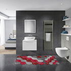 Set covoraș de baie (2 bucăți), Alanur Home, 21011715KZ, Poliester, Rosu