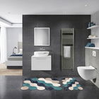 Set covoraș de baie (2 bucăți), Alanur Home, 21011715MA, Poliester, Albastru