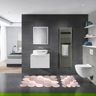 Set covoraș de baie (2 bucăți), Alanur Home, 21011715PU, Poliester, Roz pudra