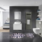 Set covoraș de baie (2 bucăți), Alanur Home, 21010215SY, Poliester, Roz / Albastru Marin
