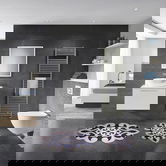 Set covoraș de baie (2 bucăți), Alanur Home, 21010215SY, Poliester, Roz / Albastru Marin