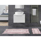 Set covoraș de baie (2 bucăți), Alanur Home, 21016115PU, Poliester, Roz pudra