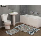 Set covoraș de baie (2 bucăți), Alanur Home, 21015715KR, Poliester, Crem