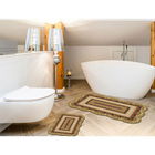 Set covoraș de baie (2 bucăți), Alanur Home, 21016915KR, Poliester, Crem