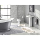 Set covoraș de baie (2 bucăți), Alanur Home, 210FG41915KR, Poliester, Crem