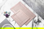 Set covoraș de baie (2 bucăți), Alanur Home, COTTONKT000056, Bumbac, Roz pudra