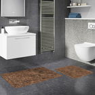 Set covoraș de baie (2 bucăți), Alanur Home, COTTONKT000182, Bumbac, Maro