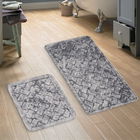 Set covoraș de baie (2 bucăți), Alanur Home, COTTONKT000196, Bumbac, Gri