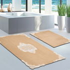 Set covoraș de baie (2 bucăți), Alanur Home, cot-klzt5-32, Poliester, Cappuccino