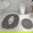 Set covoraș de baie (2 bucăți), Alanur Home, ALNE4650, Poliester, Antracit