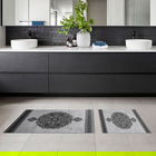 Set covoraș de baie (2 bucăți), Alanur Home, 510602, Poliester, Gri