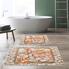 Set covoraș de baie (2 bucăți), Alanur Home, KT416, Poliester, Multicolor