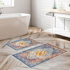 Set covoraș de baie (2 bucăți), Alanur Home, KT428, Poliester, Multicolor