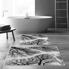 Set covoraș de baie (2 bucăți), Alanur Home, KT449, Poliester, Multicolor