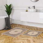 Set covoraș de baie (2 bucăți), Alanur Home, KT455, Poliester, Multicolor