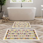 Set covoraș de baie (2 bucăți), Alanur Home, KT474, Poliester, Multicolor