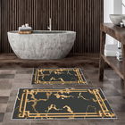 Set covoraș de baie (2 bucăți), Alanur Home, KT478, Poliester, Multicolor