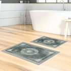 Set covoraș de baie (2 bucăți), Alanur Home, KT489, Poliester, Multicolor