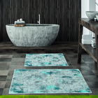 Set covoraș de baie (2 bucăți), Alanur Home, KT495, Poliester, Multicolor