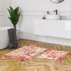 Set covoraș de baie (2 bucăți), Alanur Home, KT496, Poliester, Multicolor