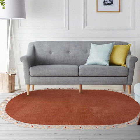 Covoraș de baie, Alanur Home, 1263, 60x100 cm, Fibre acrilice, Maro