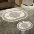 Set covoraș de baie (2 bucăți), Alanur Home, 410602-O, Poliester, Maro