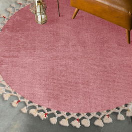Covoraș de baie, Alanur Home, 1285, Fibre acrilice, Fucsia