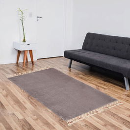 Covoraș de baie, Alanur Home, 1606, 100x120 cm, Fibre acrilice, Gri