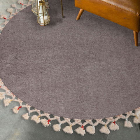 Covoraș de baie, Alanur Home, 1284, Fibre acrilice, Gri
