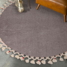 Covoraș de baie, Alanur Home, 1284, Fibre acrilice, Gri