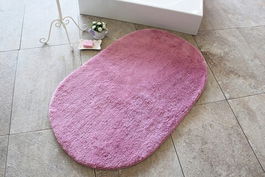Covoraș de baie, Chilai Home by Alessia, Colors of Oval, 60x100 cm, Fibre acrilice, Lila