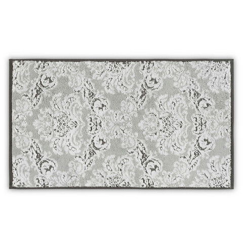 Prosop, L`appartement , Damask Yard Dyed, Bumbac, Alb / Gri deschis