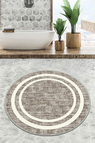 Covoraș de baie, Chilai, Formica Circle Djt 80, Poliester, Multicolor
