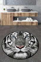 Covoraș de baie, Chilai, Hunter Circle Djt 80, Poliester, Multicolor