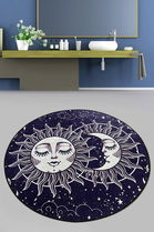 Covoraș de baie, Chilai Home, Aten Djt (80 cm), Poliester, Multicolor