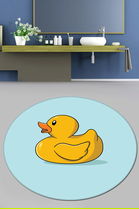 Covoraș de baie, Chilai Home, Canard Djt (80 cm), Poliester, Multicolor