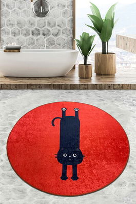Covoraș de baie, Chilai Home, Comfort Djt (80 cm), Poliester, Multicolor
