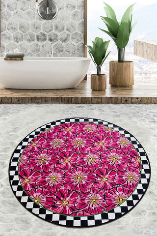 Covoraș de baie, Chilai Home, Habena Djt (80 cm), Poliester, Multicolor
