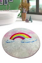 Covoraș de baie, Chilai Home, Leno Djt (80 cm), Poliester, Multicolor