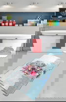 Covoraș de baie, Chilai, Fennel (80 x 100), 80x100 cm, Catifea, Multicolor