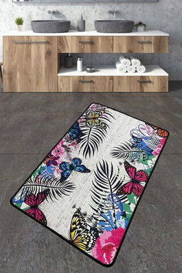 Covoraș de baie, Chilai, Noirobi, 70x120 cm, Poliester, Multicolor