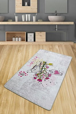 Covoraș de baie, Chilai, Songs Djt (70 x 120), 70x120 cm, Poliester, Multicolor