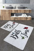 Set covoraș de baie (2 bucăți), Chilai, Amalfi Djt, Poliester, Multicolor