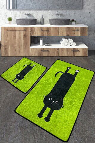 Set covoraș de baie (2 bucăți), Chilai, Comfort, Poliester, Multicolor