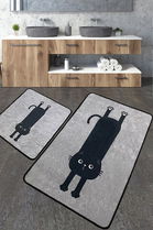 Set covoraș de baie (2 bucăți), Chilai, Comfort v2, Poliester, Multicolor