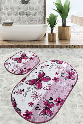 Set covoraș de baie (2 bucăți), Chilai, Danous Djt, Poliester, Multicolor