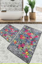 Set covoraș de baie (2 bucăți), Chilai, Etova, Poliester, Multicolor