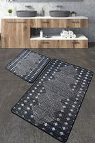 Set covoraș de baie (2 bucăți), Chilai, Geesle, Poliester, Multicolor